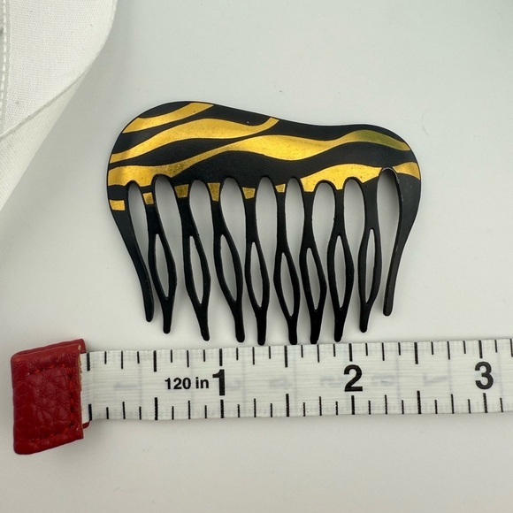 Set of Tiffany & Co. Angela Cummings Hair Clip/Barrette and Comb in Gold & Iron main image 7
